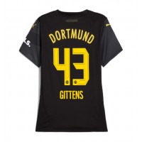 Borussia Dortmund Jamie Bynoe-Gittens #43 Fotballklær Bortedrakt Dame 2024-25 Kortermet